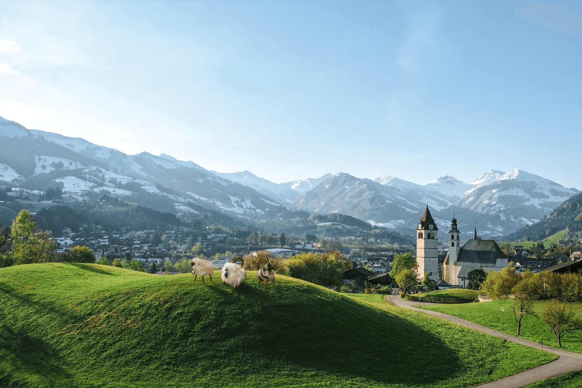 Blick über Kitzbühel